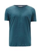 Matchesfashion.com Orlebar Brown - Ob-t Linen-jersey T-shirt - Mens - Navy