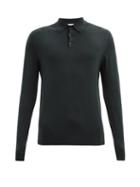 Matchesfashion.com Sunspel - Merino-wool Polo Shirt - Mens - Dark Green