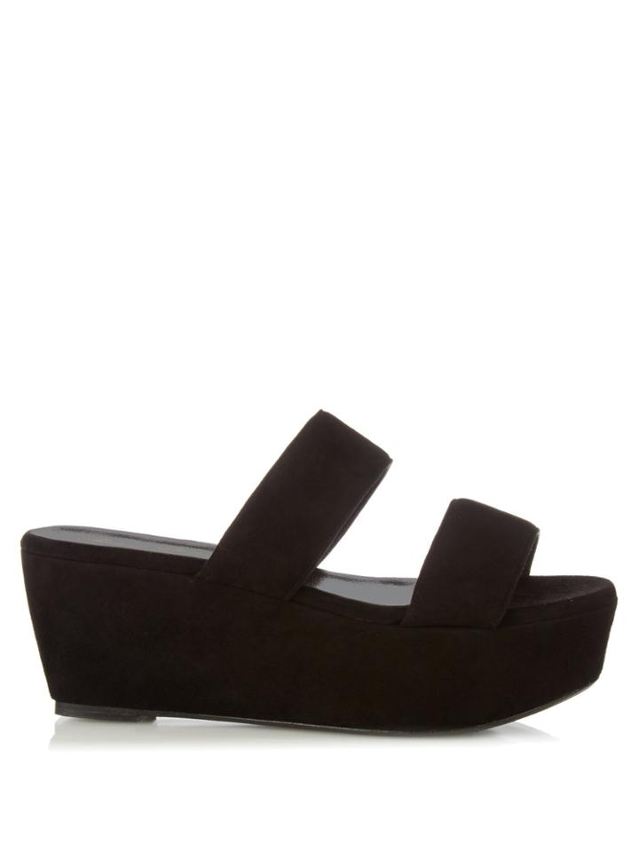 Clergerie Frazzial Suede Flatform Sandals