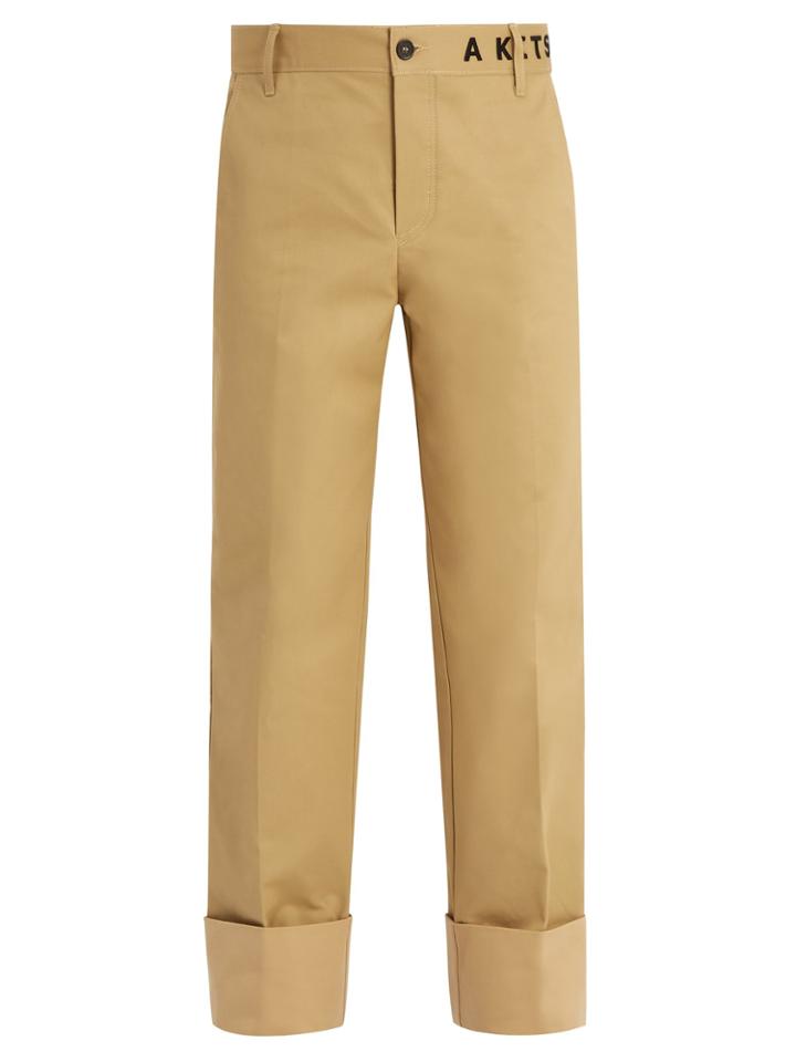 Ader Error X Maison Kitsuné Cotton Chino Trousers