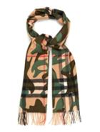 Burberry Shoes & Accessories Camo-print Cashmere Scarf