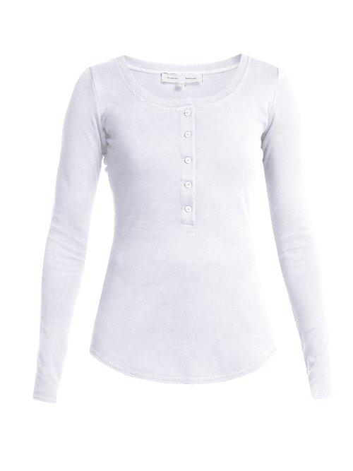 Matchesfashion.com Pswl - Button Up Back Cotton Top - Womens - White