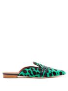 Malone Souliers Hermione Calf Hair Backless Loafers