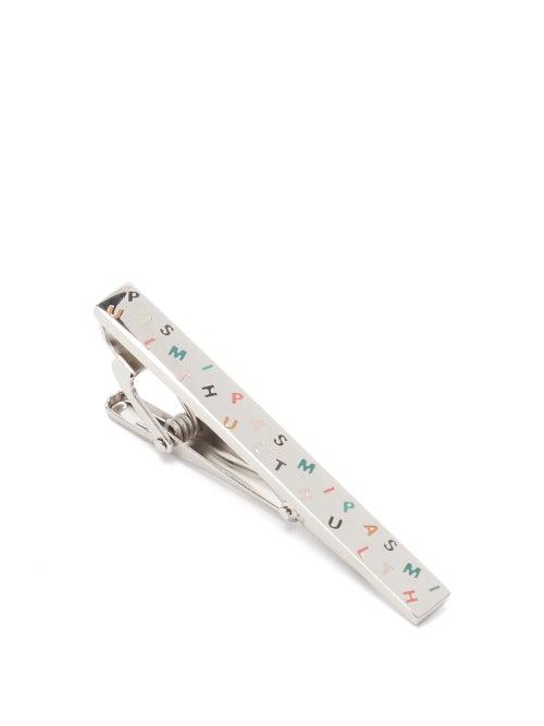 Matchesfashion.com Paul Smith - Logo Metal Tie Pin - Mens - Silver Multi