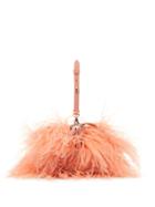 Matchesfashion.com Marques'almeida - Feather And Leather Cross Body Bag - Womens - Pink