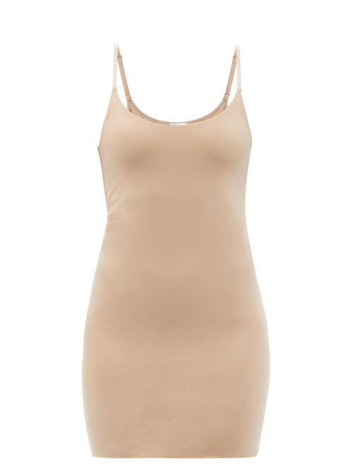 Ladies Lingerie Skin - Ceres Organic Pima Cotton-blend Slip Dress - Womens - Beige