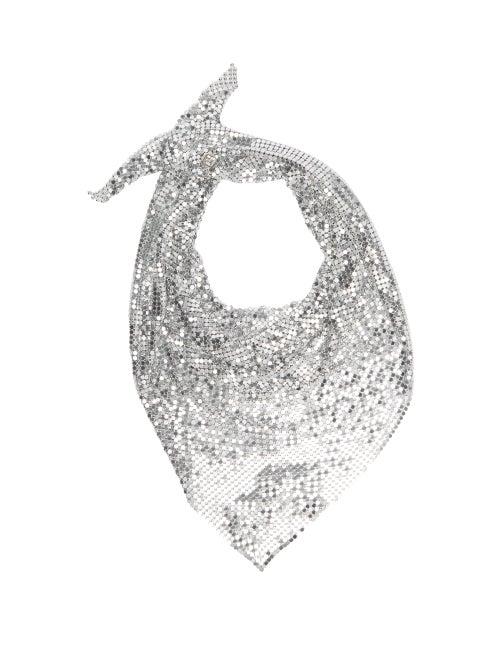 Matchesfashion.com Paco Rabanne - Pixel Chainmail Scarf - Womens - Silver