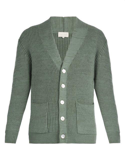 Matchesfashion.com Arj - Formentera Wool Blend Cardigan - Mens - Green