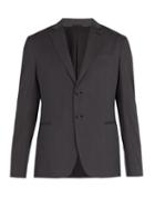 Matchesfashion.com Giorgio Armani - Single Breasted Wool Jacket - Mens - Grey