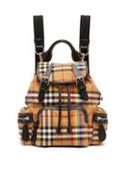 Matchesfashion.com Burberry - Rainbow Vintage Check Small Backpack - Womens - Brown Multi