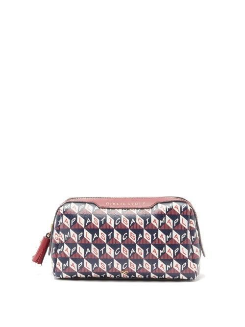 Matchesfashion.com Anya Hindmarch - I Am A Plastic Bag Girly Stuff Make-up Bag - Womens - Navy Multi