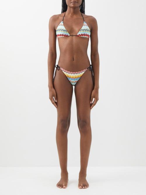 Missoni - Crochet-knit Triangle Bikini - Womens - Multi