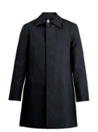 Matchesfashion.com Kilgour - Bonded Cotton Water Resistant Overcoat - Mens - Navy