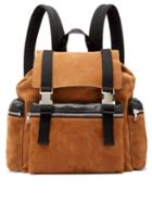 Matchesfashion.com Amiri - Leather Trimmed Suede Backpack - Mens - Brown