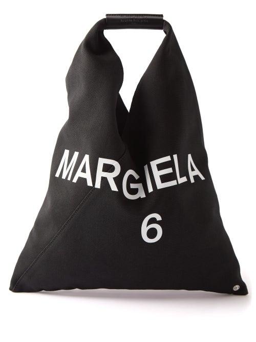 Mm6 Maison Margiela - Japanese Logo-print Small Canvas Shoulder Bag - Womens - White Multi