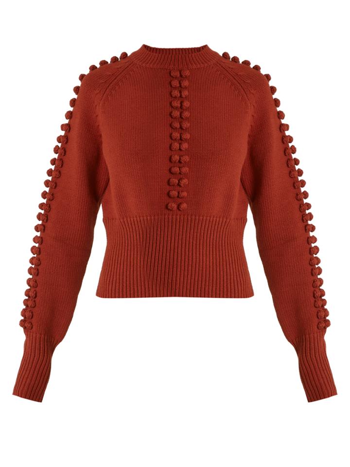 Chloé Pompom-embellished Sweater