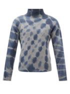 The Elder Statesman - Radiate Tie-dye Cashmere Roll-neck Sweater - Mens - Navy Print