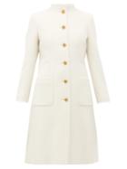 Matchesfashion.com Gucci - Single-breasted Wool Coat - Womens - Ivory