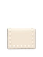 Matchesfashion.com Valentino - Rockstud Leather Wallet - Womens - Ivory