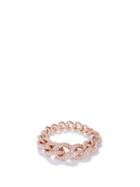 Shay - Diamond & 18kt Rose-gold Chain-link Ring - Womens - Rose Gold