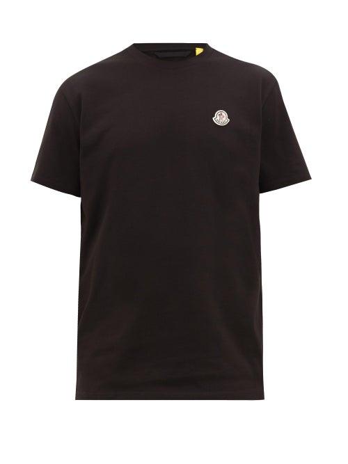 Matchesfashion.com 2 Moncler 1952 - X Awake Ny Logo-embroidered Cotton T-shirt - Mens - Black