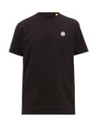 Matchesfashion.com 2 Moncler 1952 - X Awake Ny Logo-embroidered Cotton T-shirt - Mens - Black