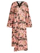 Loewe X Paula's Ibiza Floral-print Midi Dress