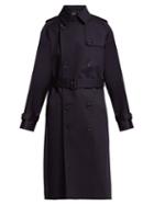 Matchesfashion.com A.p.c. - Greta Double Breasted Cotton Trench Coat - Womens - Dark Navy