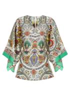 Etro Chiquitisi Floral-print Silk Crepe De Chine Top