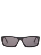Matchesfashion.com Celine Eyewear - Rectangle Acetate Sunglasses - Mens - Black