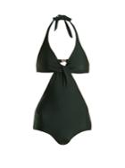 Adriana Degreas V-neck Cut-out Swimsuit