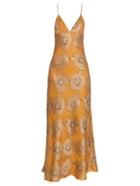 Brock Collection Dehli Floral-jacquard Slip Dress