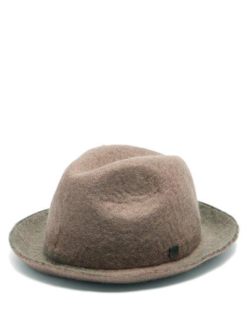 Matchesfashion.com Fil Hats - Malmo Wool Blend Felt Derby Hat - Womens - Grey