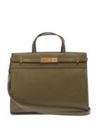 Matchesfashion.com Saint Laurent - Manhattan Small Leather Tote Bag - Womens - Khaki