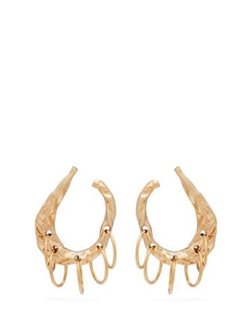 Matchesfashion.com Attico - X Alican Icoz Organic Multi Hoop Earrings - Womens - Gold