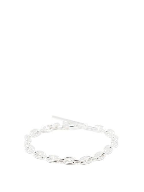 Matchesfashion.com All Blues - Pill Sterling-silver Chain-link Bracelet - Mens - Silver