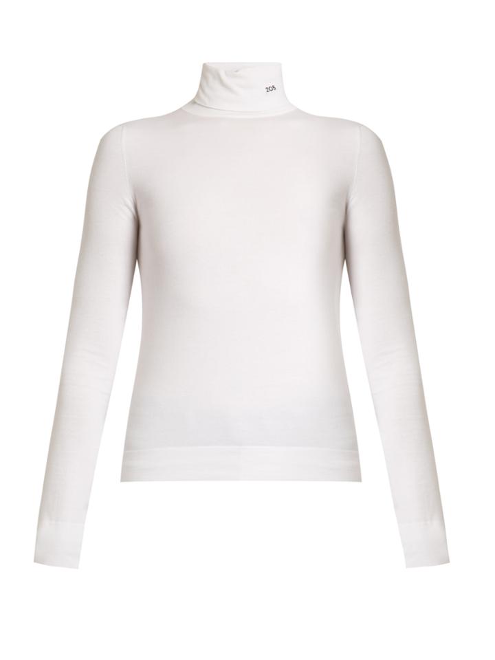 Calvin Klein 205w39nyc Roll-neck Long-sleeved Top