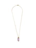 Matchesfashion.com Noor Fares - Vara Diamond, Amethyst & 18kt Gold Necklace - Womens - Purple Multi