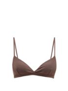 Matchesfashion.com Matteau - The Tri Crop Bikini Top - Womens - Nude