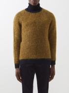 Erdem - Noel Ribbed Lambswool-blend Sweater - Mens - Yellow Multi