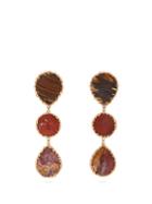 Matchesfashion.com Rosantica By Michela Panero - Wallace Triple Agate Drop Earrings - Womens - Multi