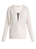 Brunello Cucinelli Bead-embellished Cashmere And Silk-blend Sweater