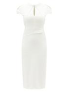 Matchesfashion.com Roland Mouret - Eppleton Cady Pencil Dress - Womens - White