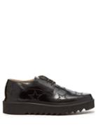 Matchesfashion.com Stella Mccartney - Lewis Star Stitched Brogues - Mens - Black