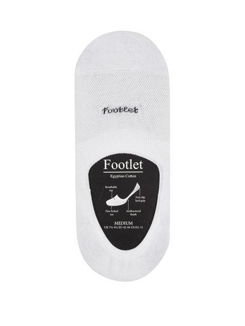 Matchesfashion.com Pantherella - Footlet Cotton Blend Shoe Liners - Mens - White