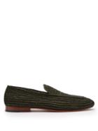 Matchesfashion.com Casablanca 1942 - Cesare Raffia Loafers - Mens - Dark Green