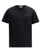 Matchesfashion.com Givenchy - Logo-print Patch-pocket Cotton-jersey T-shirt - Mens - Black