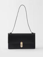 The Row - Clea Small Leather Shoulder Bag - Womens - Black