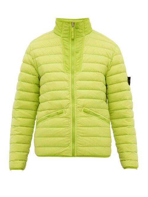 Matchesfashion.com Stone Island - Lightweight Down Filled Jacket - Mens - Green