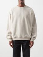 Raey - Raglan-sleeved Cotton-blend Jersey Sweatshirt - Mens - Light Grey
